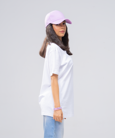 Oversize White Lycra Tee