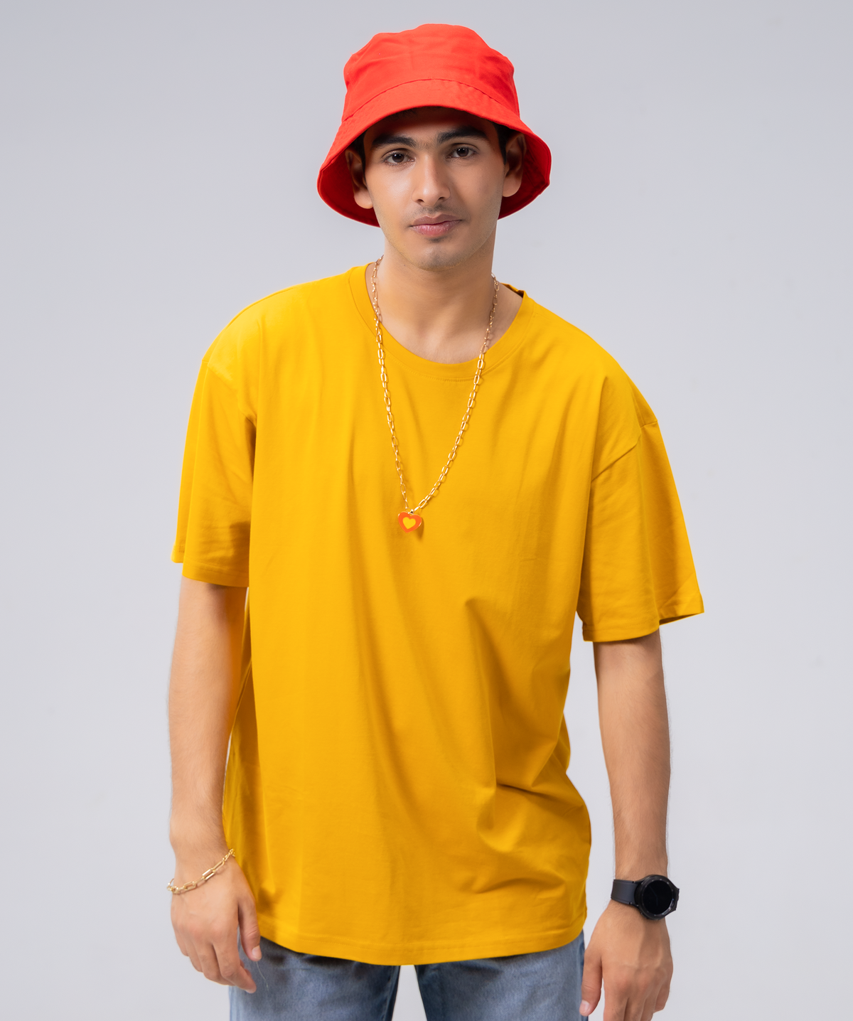 Oversize Mustard Lycra Tee