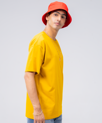 Oversize Mustard Lycra Tee