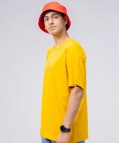 Oversize Mustard Lycra Tee