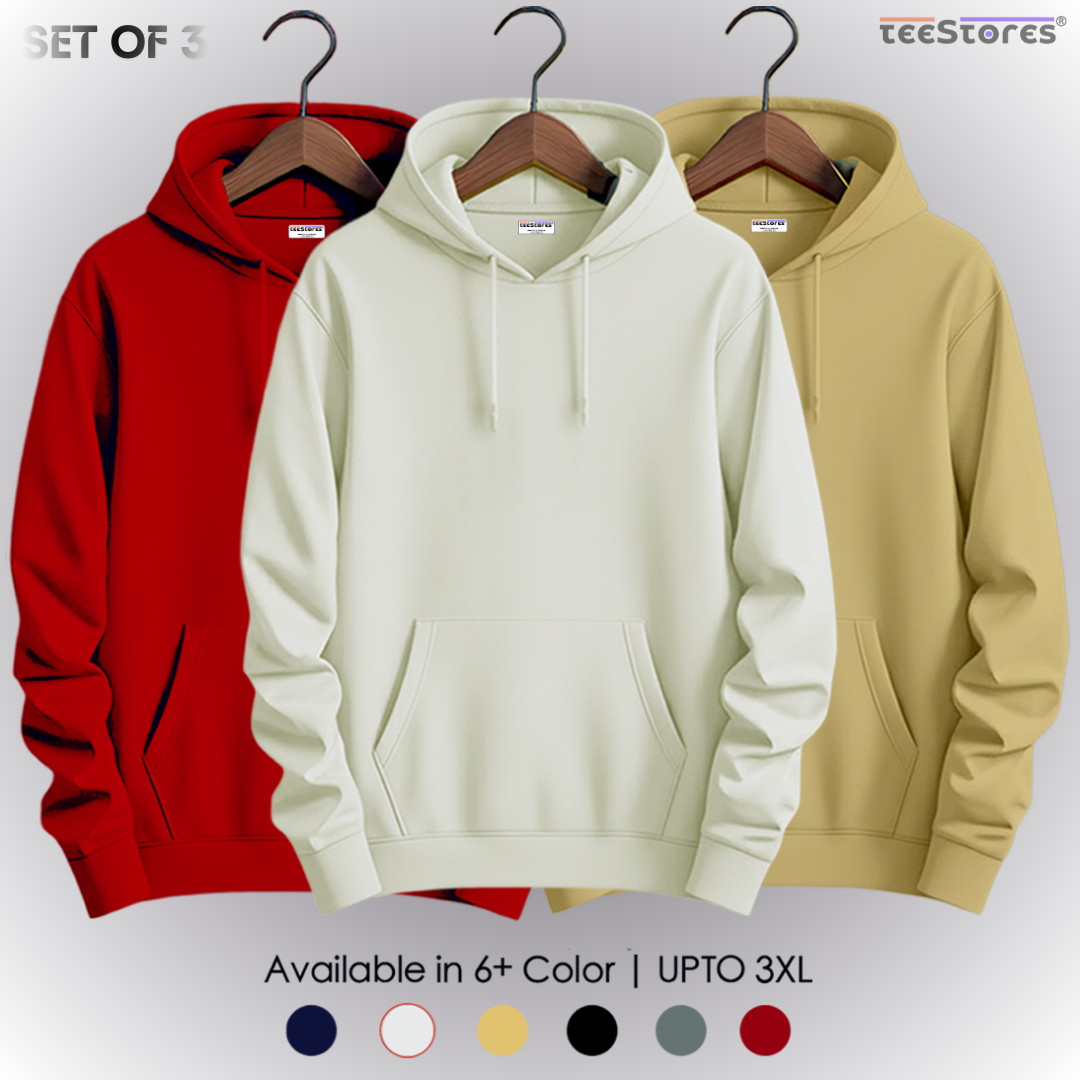 Pack of 3- Pullover Hoodie's