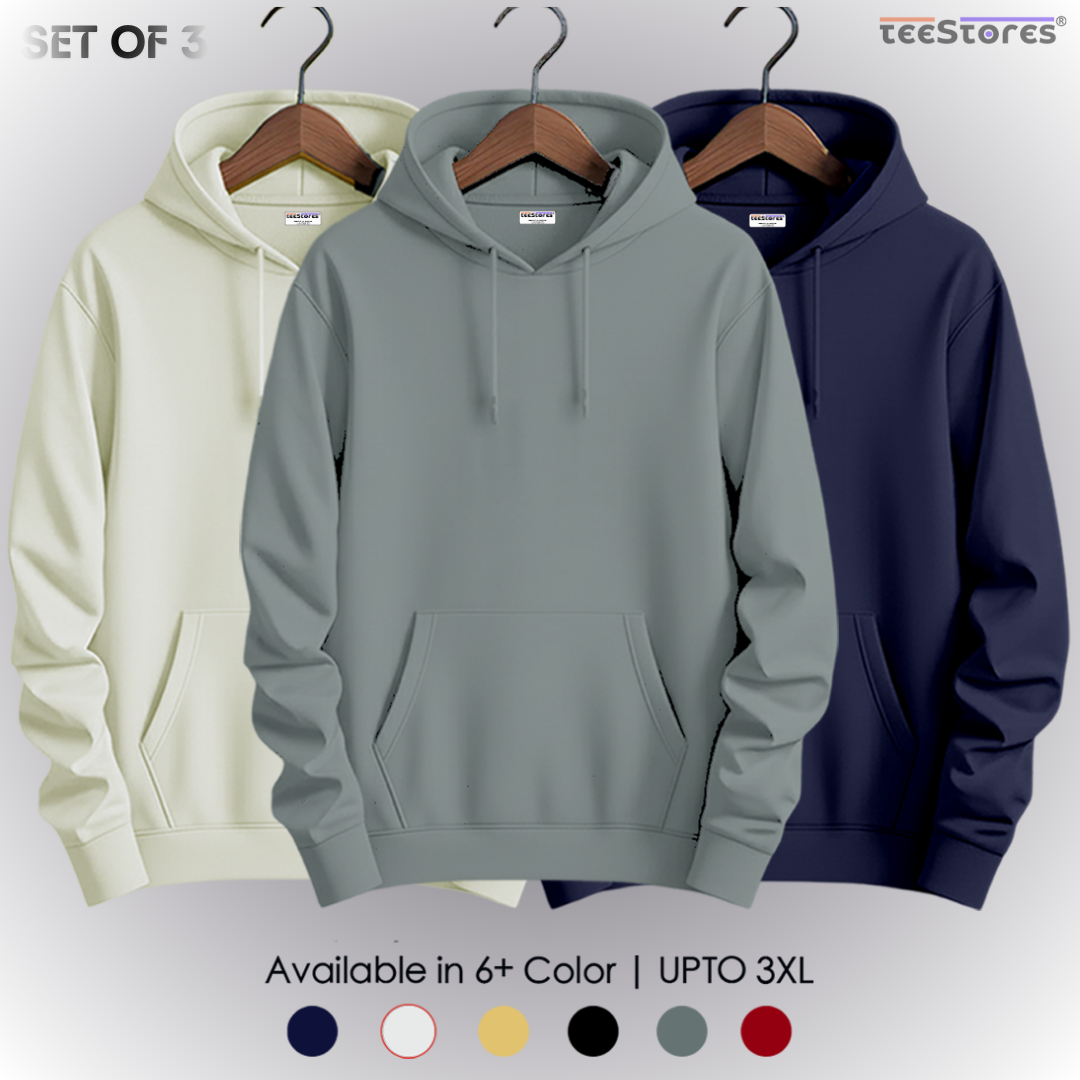 Pack of 3- Pullover Hoodie's