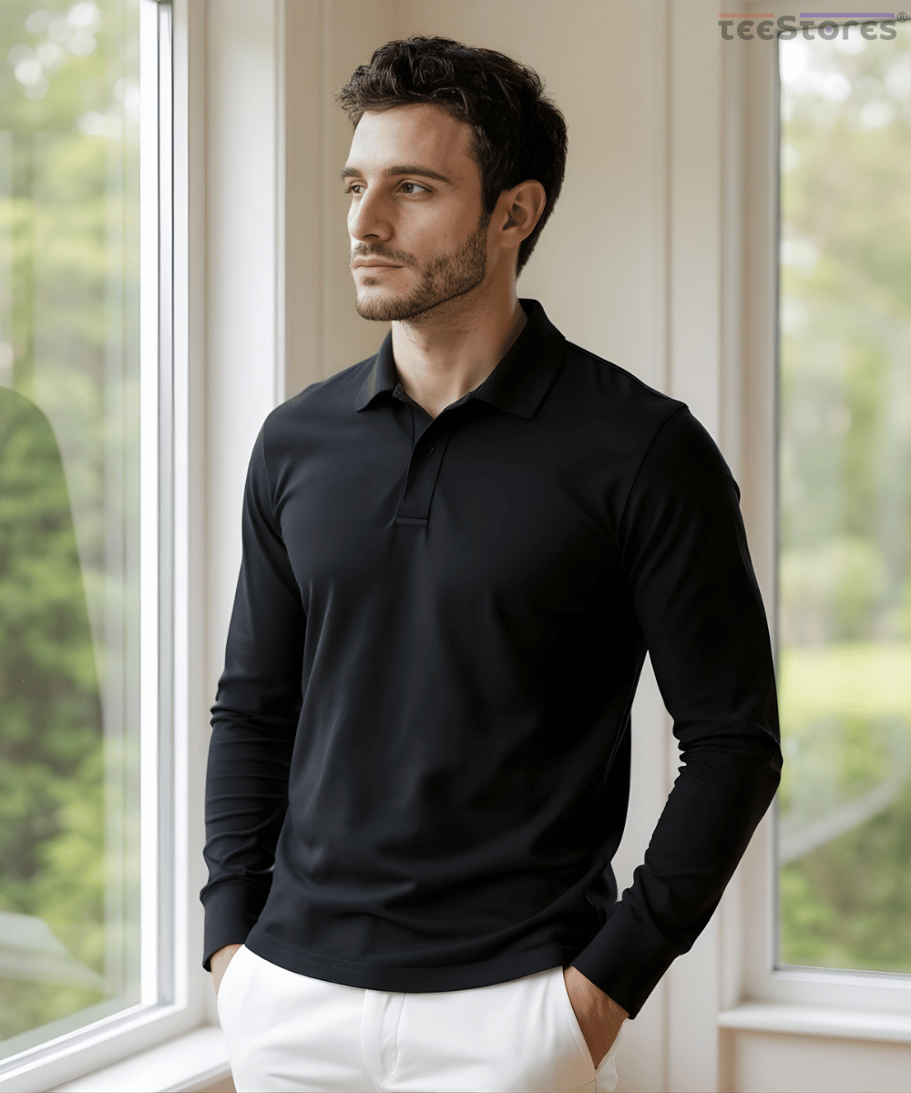 Full Sleeve Pique Polo T-Shirt