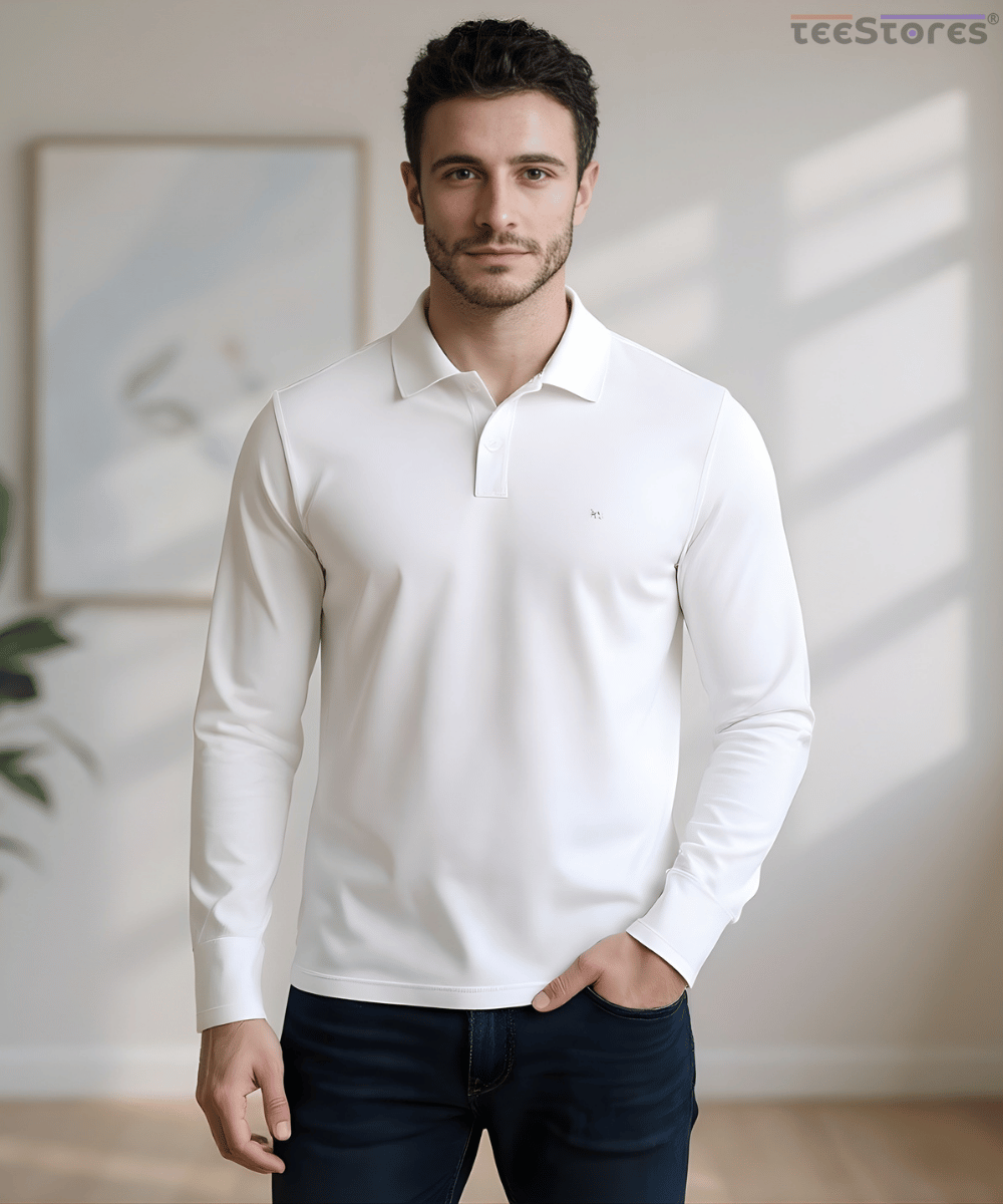 Full Sleeve Pique Polo T-Shirt