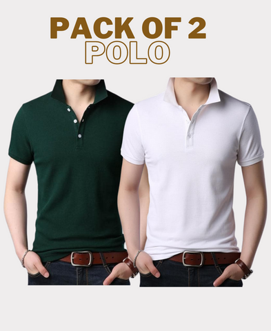 Pack of 2 : Collar Polo T-Shirts