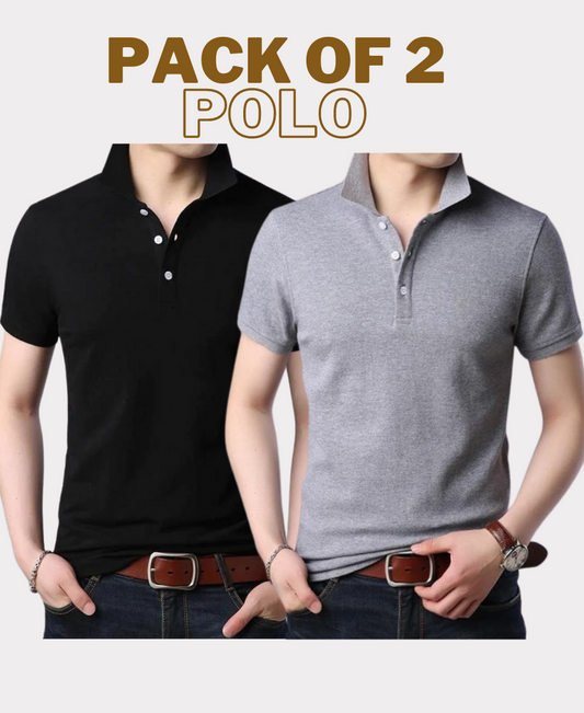 Pack of 2 : Collar Polo T-Shirts