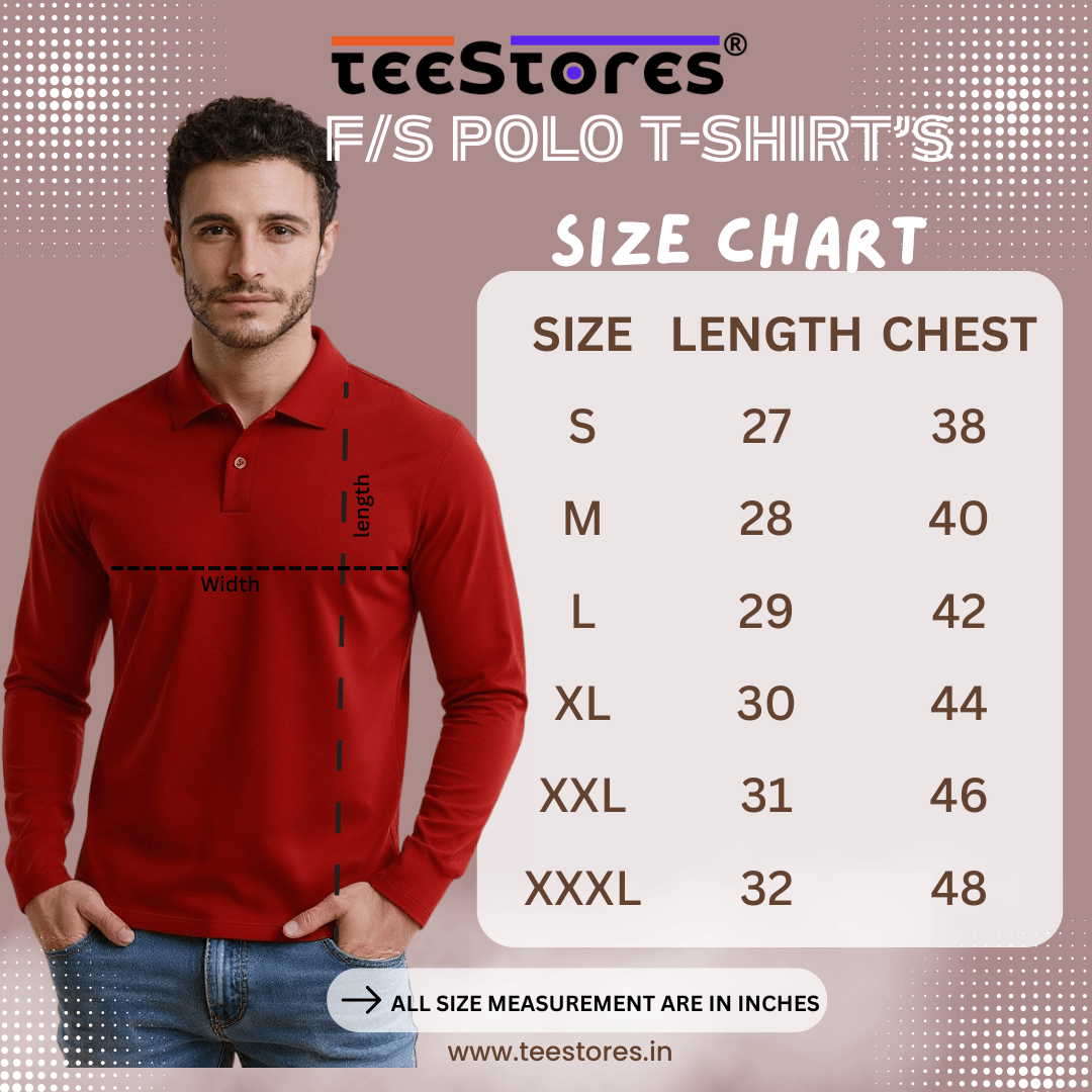 Pack of 5- Full Sleeve Polo T-shirt