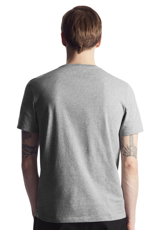 Half Sleeves Round Neck Grey T-Shirt