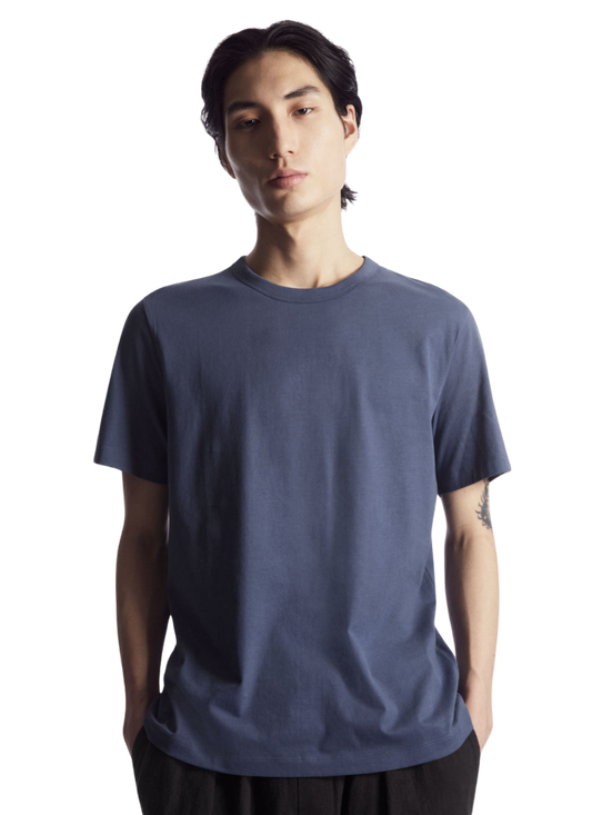 Half Sleeves Round Neck Dark Grey T-Shirt