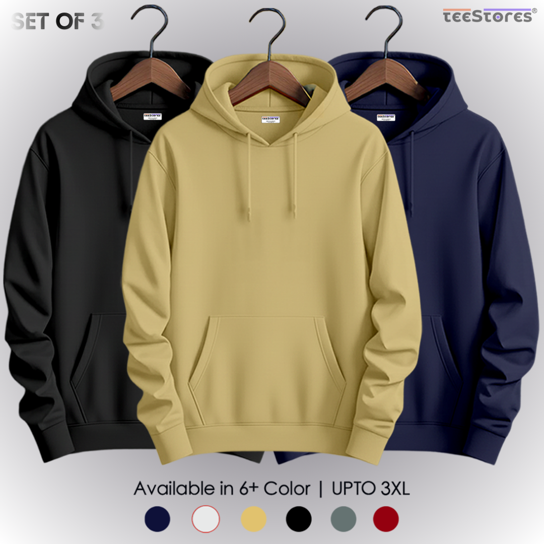 Pack of 3- Pullover Hoodie's