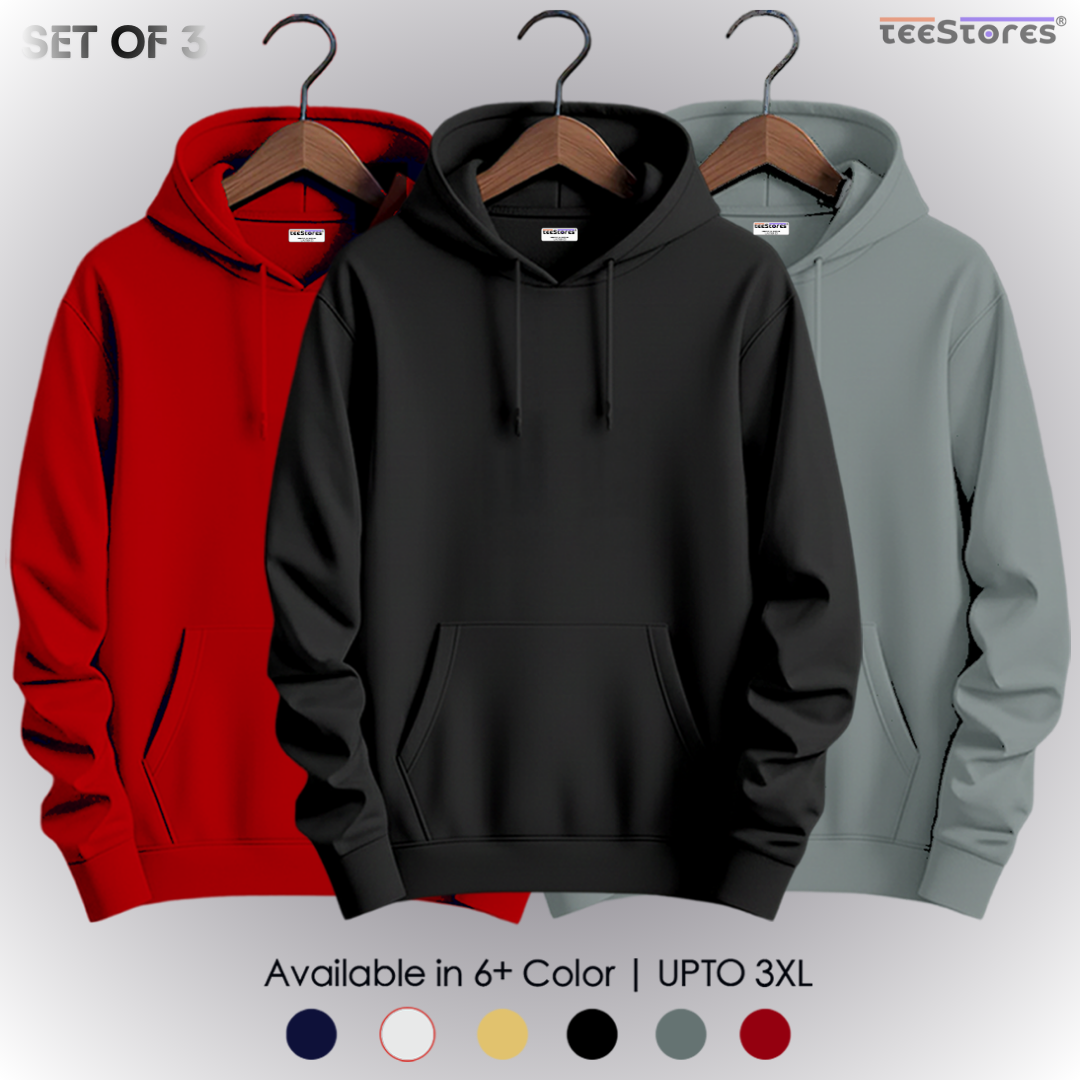 Pack of 3- Pullover Hoodie's