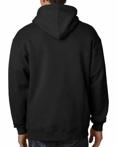 Men Black Zipper Hoodie