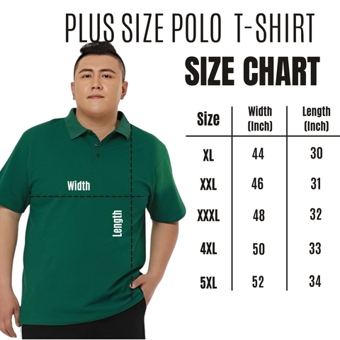 Plus Size Pack of 7 : Collar Polo T-Shirts