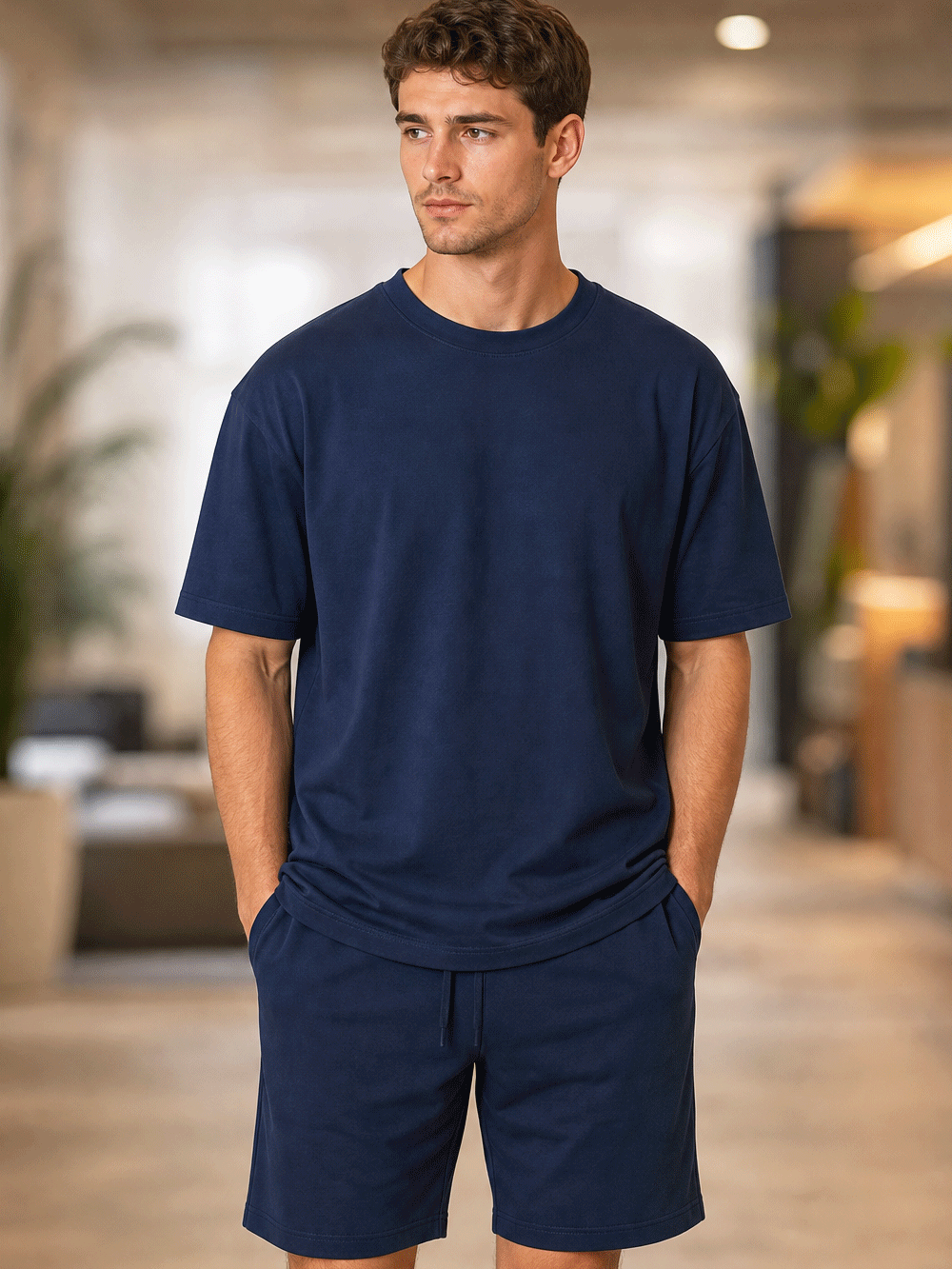 Pack of 2- Oversized Tee & Short Set