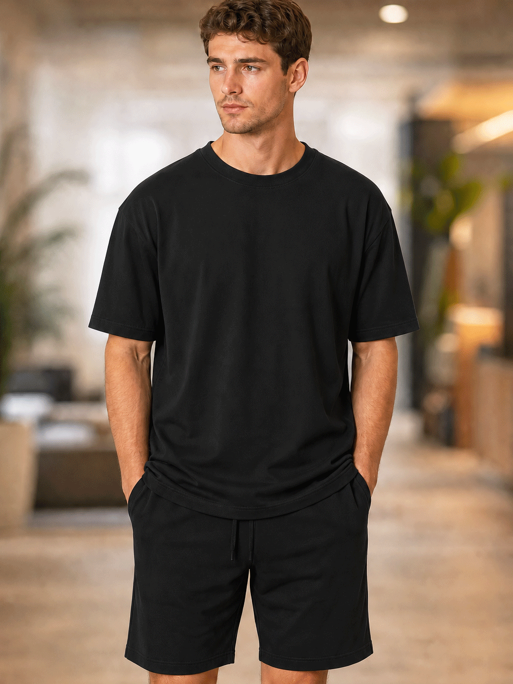 Pack of 2- Oversized Tee & Short Set