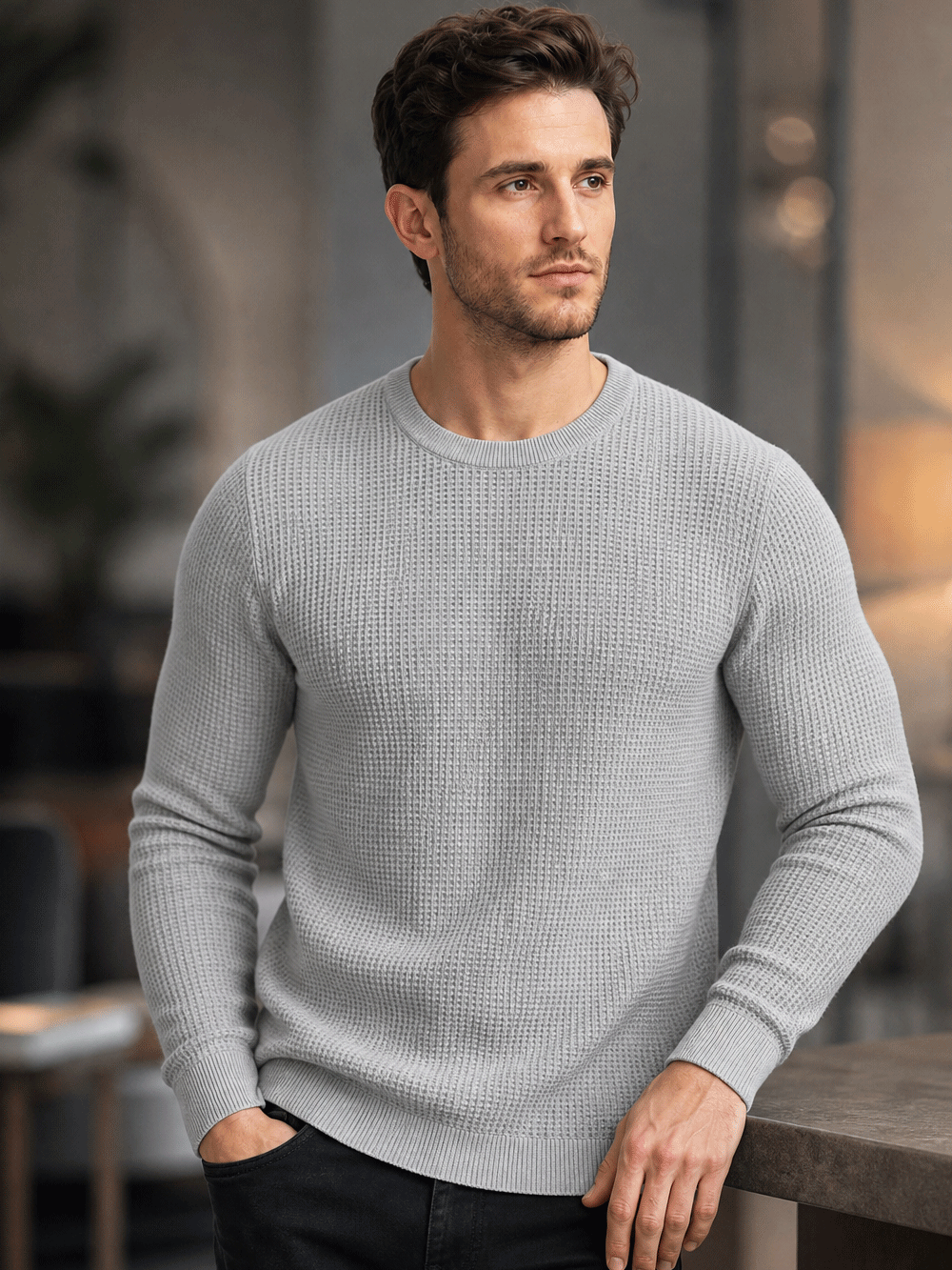 Pack of 2- Waffle Full Sleeve T-Shirt