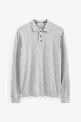 White Regular Knitted Polo Shirt