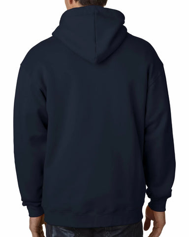 Men Blue Zipper Hoodie