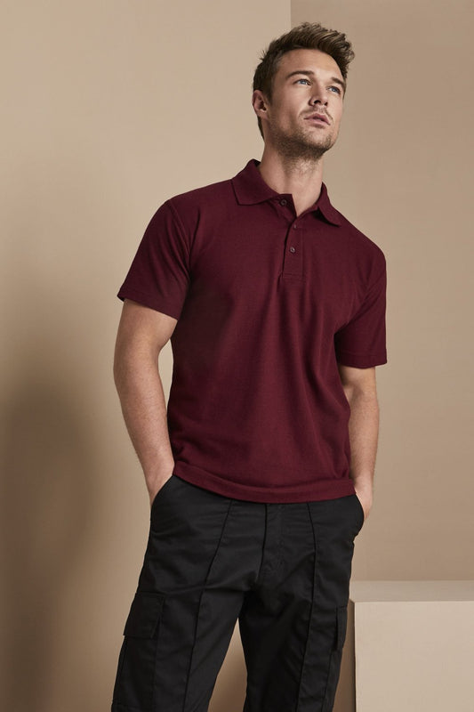 Men Stylish Maroon Cotton Polo T-Shirt