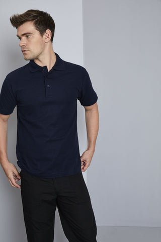 Men Stylish Blue Cotton Polo T-Shirt