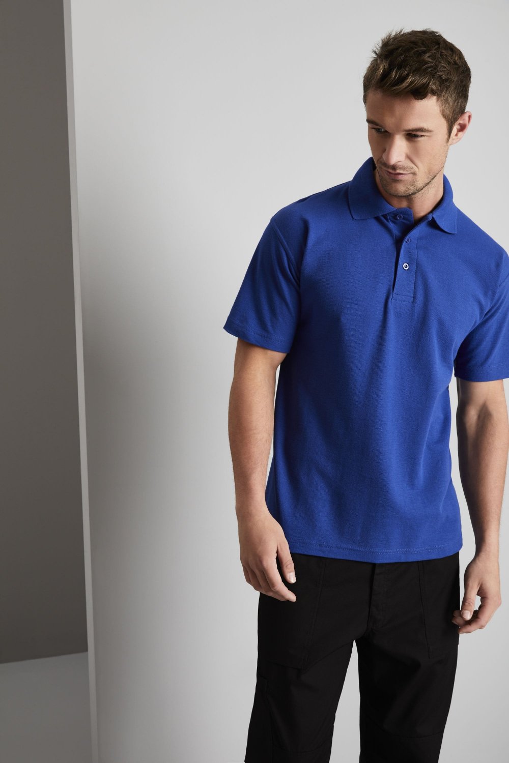 Men Stylish Navy Cotton Polo T-Shirt