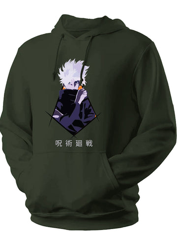 Unisex Anime Kakashi Kid Printed Hoodie