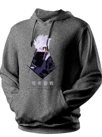 Unisex Anime Kakashi Kid Printed Hoodie