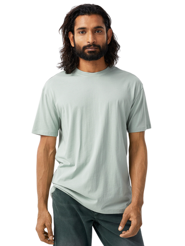 Half Sleeves Round Neck Sage Green T-Shirt