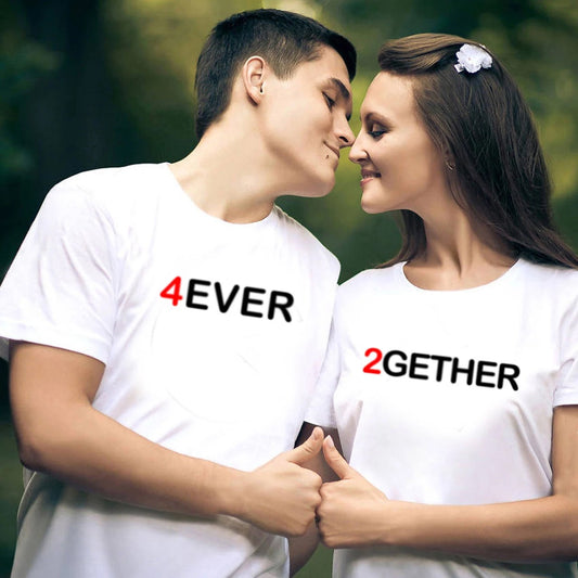 2gether 4ever Half Sleeve Tshirts