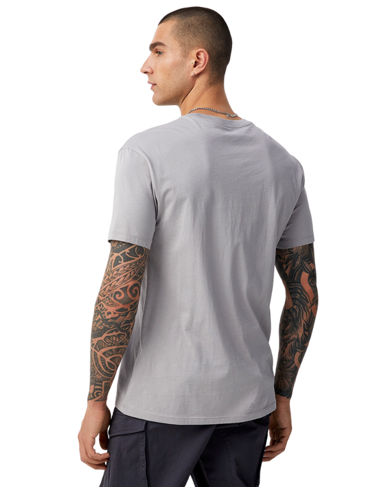 Half Sleeves Round Neck Light Grey T-Shirt