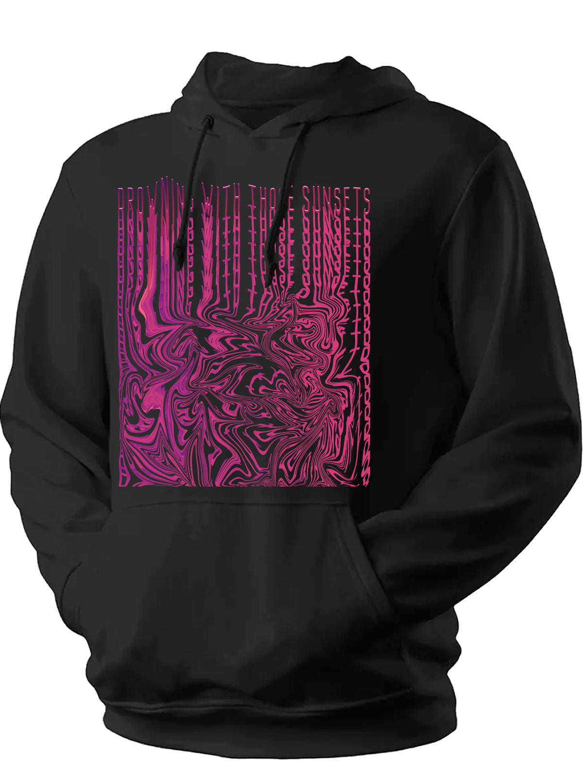 Unisex Anime Sunset Printed Hoodie