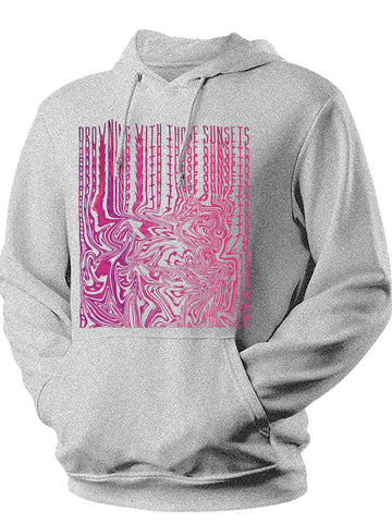 Unisex Anime Sunset Printed Hoodie