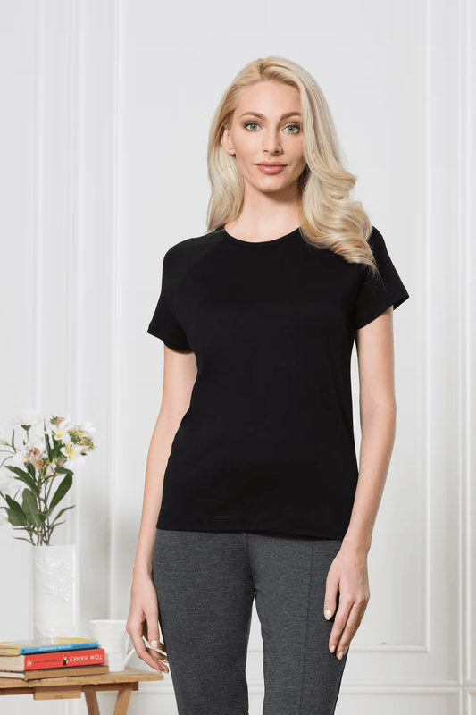 Women's Stylish Half Sleeves Cotton Round Neck Regular Fit T-Shirt