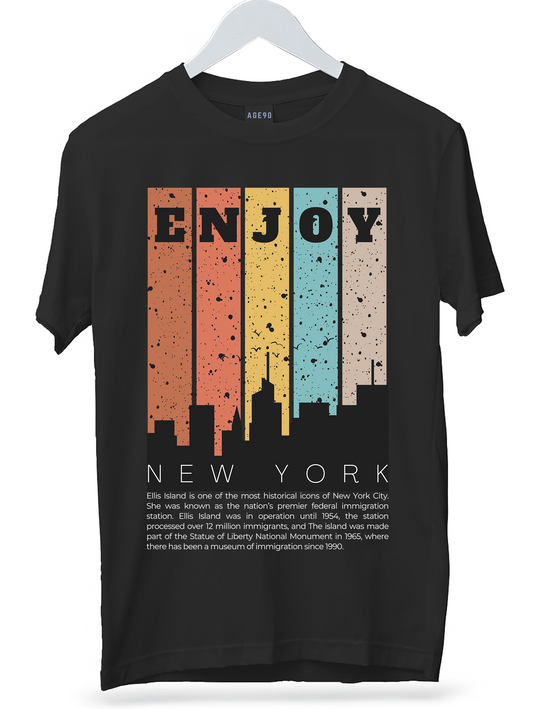 Enjoy New York Typography T-Shirt