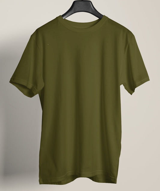 Military Green Round Neck Tee