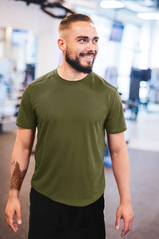 Military Green Lycra Tee