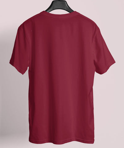 Maroon Round Neck Tee