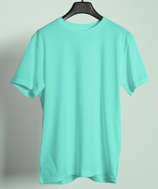 Ocean Blue Round Neck Tee