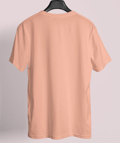 Peach Round Neck Tee