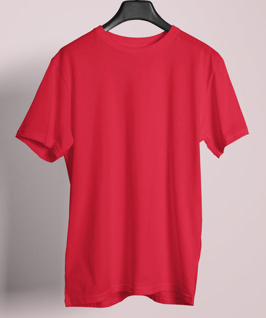 Red Round Neck Tee