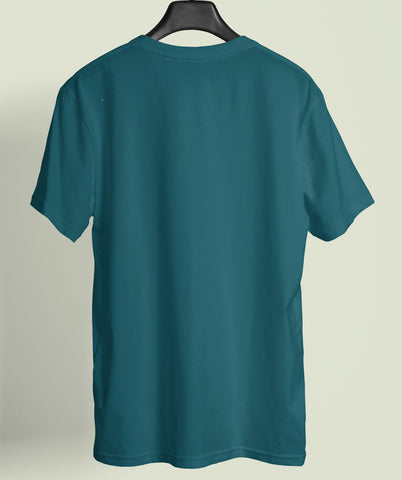 Teal Blue Round Neck Tee