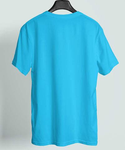 Turquoise Blue Round Neck Tee