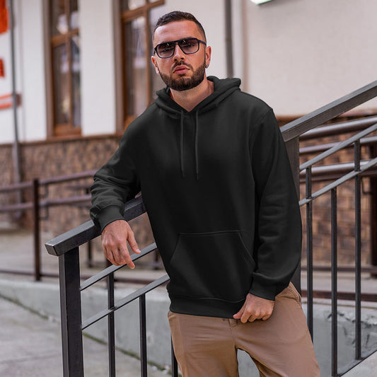 Elegant Hoodie for Men - Black