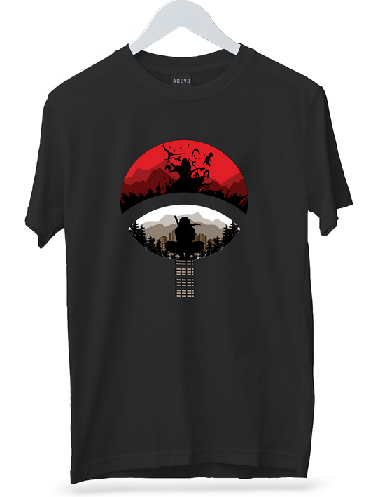 Uchiha Logo Stylistic T-Shirt