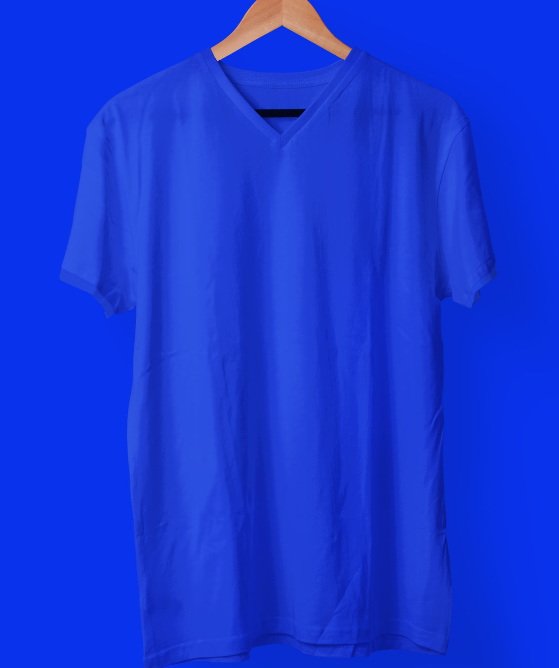 Royal Blue V Neck Tee