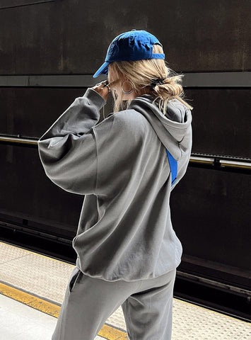 Oversized Fit Hoodie with Kangaroo Pockets