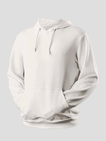 Elegant Hoodie for Men - White