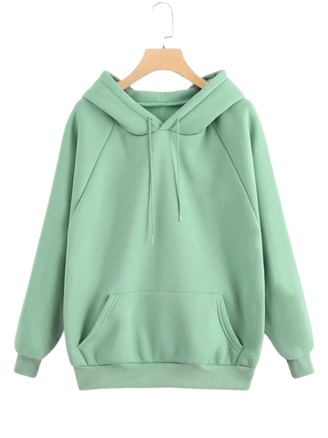 Pista Green Hoodie - Fully Solid