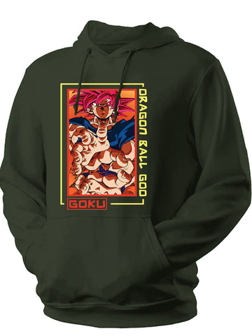 Unisex Anime Goku Printed Hoodie