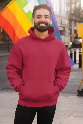 Elegant Hoodie for Men - Maroon